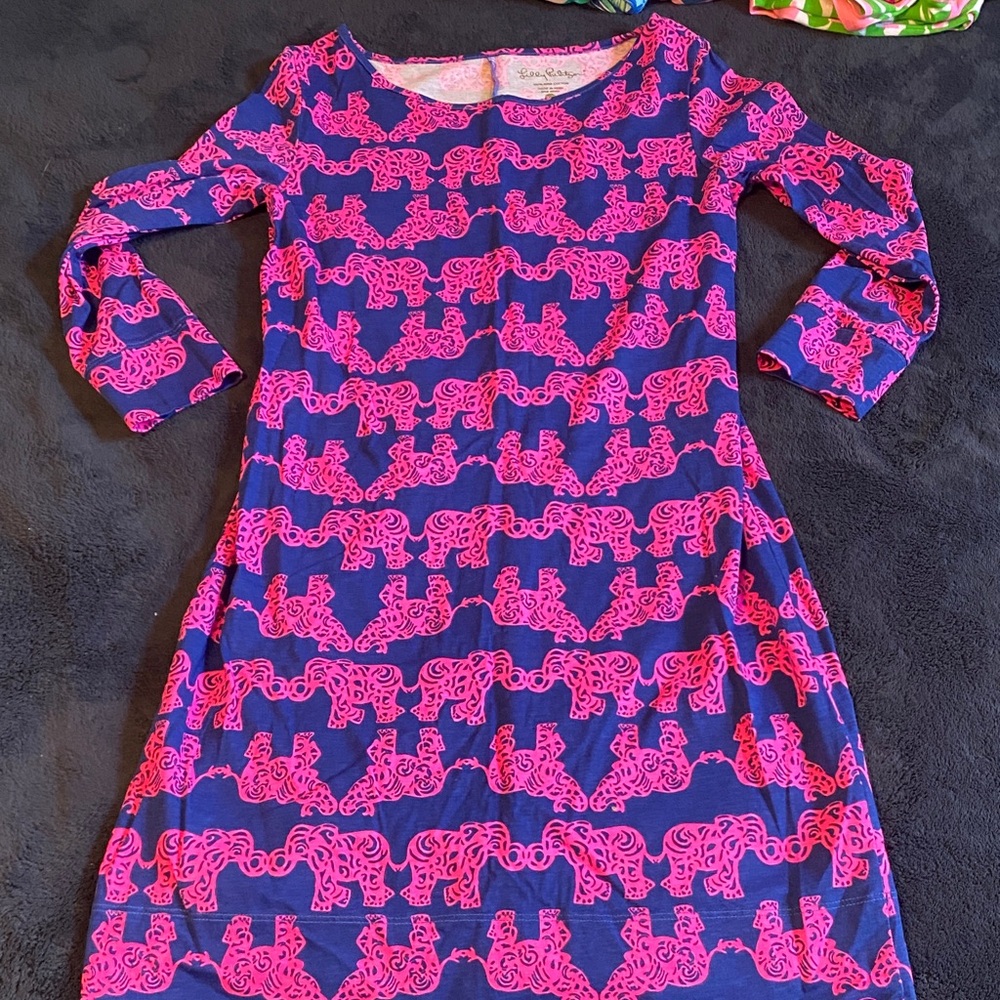 Lilly PulitzerPink and Blue Patterned Dress